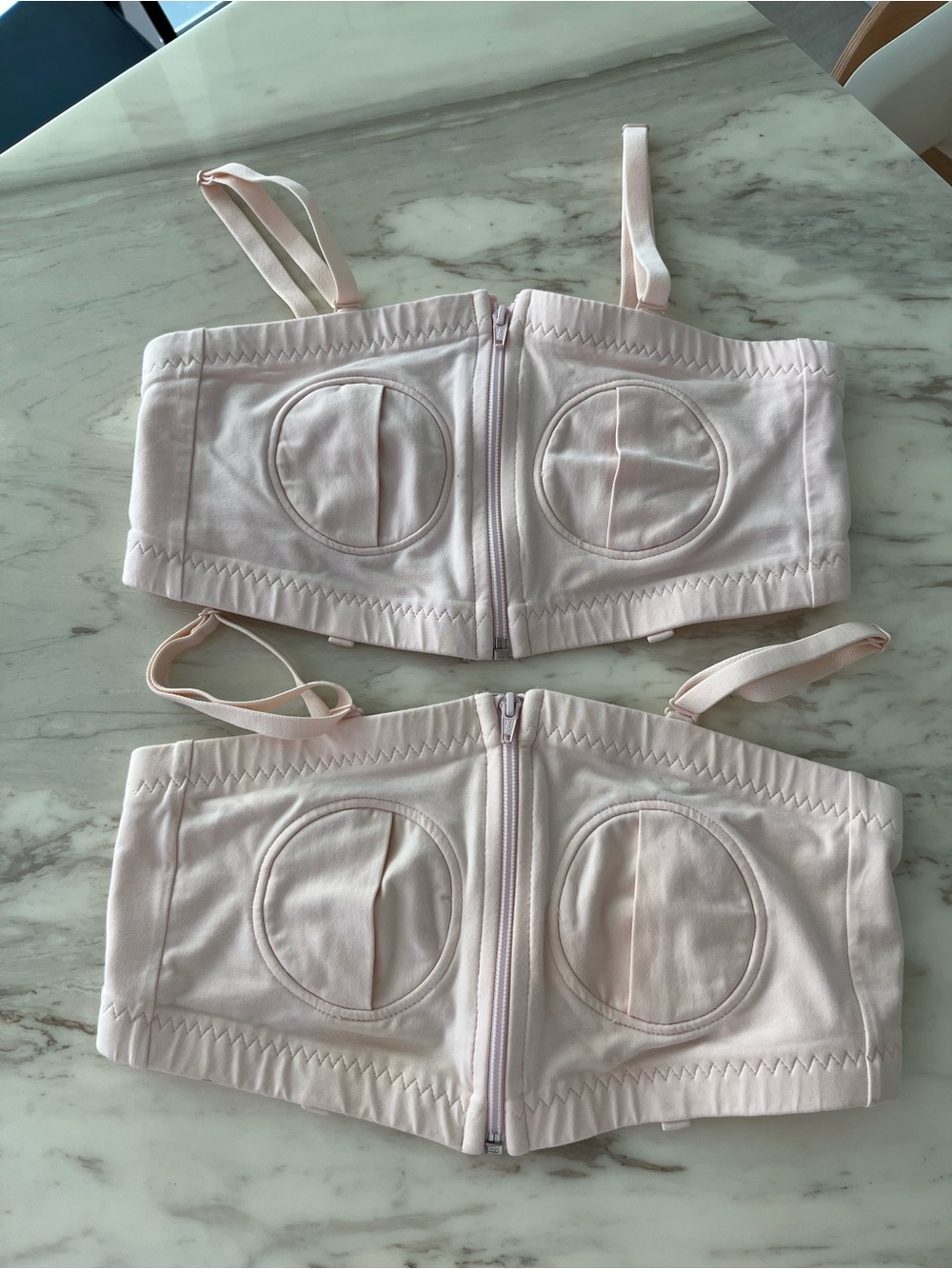 Pumping Bra Front-Zip Bandeau Nursing Bra